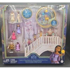 Disney Wish Kingdom Of Rosas Character Figures Mattel 10 Dolls & 5 Accessories